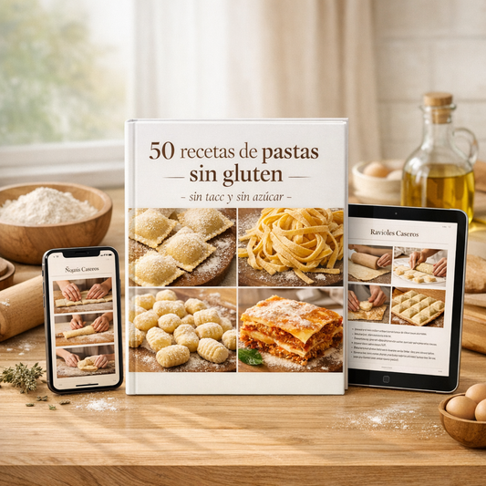 50 RECETAS DE PASTAS-SIN GLÚTEN-SIN AZÚCAR-SIN LACTOSA-